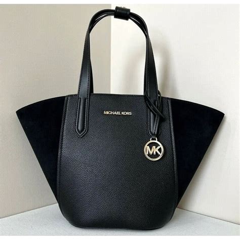 michael kors portia bag black|Michael Kors Portia Tote Bag .